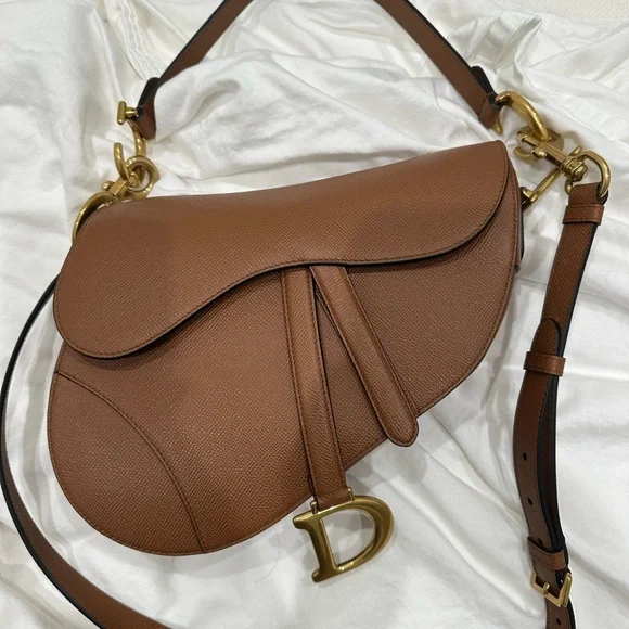 HOT Grained Calfskin Dior Saddle Tan Dior Bags Dior Saddle Bag